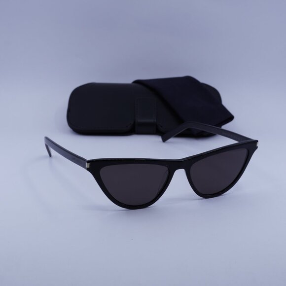 Saint Laurent SL550 SLIM 001 Cat Eye Sunglasses - Black - Picture 4 of 10
